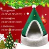 2in1 Isınma Rahat Çadır Noel Yumuşak Yatak Küçük Köpek Ve Kedi Pet House Kış 2011111