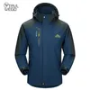 TRVLWEGO Camping Hiking Jacket Men Autumn Outdoor Sports Coats Climbing Trekking Windbreaker Travel Waterproof Jackets Black 201114