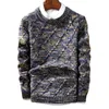 Drop Brand Sweter Menbrand Fashion Pullover Mężczyzna Stripe Strip Slim Fit Knitting Sweters Man 201221