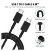 Fast Charger 45W Quick Adapter Type C شحن الشحن C إلى C Cable for Galaxy Note 20 S23 S24 A90 A80