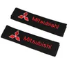2 pièces/ensemble coussinets de ceinture de sécurité en flanelle de coton housse de protection épaulière pour Mitsubishi asx outlander xl 3 lancer pajero 4 l200