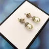 Strawberry Diamond Earrings Studs Letters Earring Stud Trendy Pearl Earrings Pendant Earring Women Earrings Jewelry Gift For Party