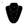 Chains 2022 Fashion Trendy Jewelry Copper Choker Multi Layer Stars Necklace Gift For Women Boho Layering Chokers Girl Gift1