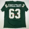 Niestandardowy nowy Mike Singletary Baylor Green College zszyty koszulka piłkarska Dodaj dowolny numer nazwiska