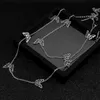 2020 Small Animal Butterfly Stars Chain Necklaces for Women Silver Color Clavicle Chain Necklaces Jewelry Accessories1265t