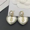 Luxurys fashion designer Pearl Earrings classic love womens letter Earrings exquisite workmanship high quality decorations gift box is very good