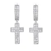 Серьги с кубическим цирконием в стиле хип-хоп для мужчин, модные позолоченные ювелирные изделия, женские висячие серьги с бриллиантами, кольца8993071