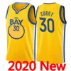 Stephen 30 Curry Jersey Blue 33 Wiseman 농구 유니폼 카레 농구 유니폼 시티 블루 화이트 그린 S-XXL