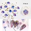 TAMAX NAR001 1 Box Mixed 3D Rhinestones Nail Art Decorations Crystal sticker Gold AB Shiny Stones Charm Glass Manicure Accessories