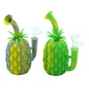 7 '' Ananas Dab Rigs Bongs Akcesoria do palenia Tobacco Silikonowe Rury Kreskówki Rura ziołowa