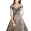 EDC8 Robe De Soiree 2022 Gryffon Party Dress Formal Evening Gown A-line Vintage Lace Evening Dresses Plus Customize