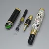 Luxury Jinhao Brand Pen Dragon Shape Reliefs 18k iraurita NIB Classics Fountain pen Business office school supplies Writing Smooth ink pens