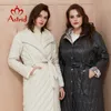 Astrid Neue Ankunft Frühling Klassischen Stil Länge Frauen Mantel Warme Baumwolle Jacke Mode Parka Hohe Qualität Outwear ZM7091 200928