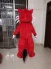 Red Fox Mascot Traje Fantasia Carnaval Traje Personagem Traje Torneio Fábrica Direta Frete Grátis