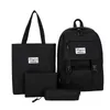 4 피스 세트 schoolbags 나일론 여성 배낭 캐주얼 학교 배낭 여성 학교 가방 십 대 소녀 어린이 학생 mochilas lj201225