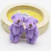 50 ST Super Kawaii Mini 4 cm Joint Bowtie Teddybeer Pluche Kinderen Speelgoed Gevulde Poppen Huwelijkscadeau Voor kinderen Y0106298b