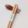 Bacchette riutilizzabili fatte a mano Bacchette in legno naturale giapponese Bacchette per sushi Strumenti per alimenti Bambino Impara usando le bacchette 18 cm DWA26967928626