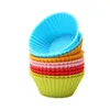 Silicone Cake Cupcake Cup Cake Tool Bakeware Baking Silicone Mold Cupcake And Muffin Cupcake For DIY By Random Color#25