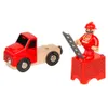 Feuerwehr-Elektrozug-Spielzeug-Set, Zug-Druckguss-Slot-Spielzeug, passend für Standard-Holzeisenbahnschienen Y1201259W3292024