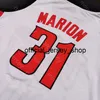 Ny 2020 UNLV Rebels Basketball Jersey NCAA College 31 Marion White All Stitched och Broderi Storlek S-3XL