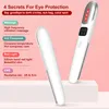 EMS Vibration yeux masseur thérapie par la lumière rouge supprimer les rides cercle foncé Anti-âge soins des yeux Massage chaud Instrument de beauté