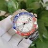 BP высочайшее качество часы 40 мм GMT Meteorite Dial 129719 126719Blro 0002 Pepsi из нержавеющей стали 316L CAL.2813 Движение механические автоматические мужские часы мужские наручные часы