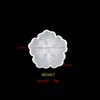 Çay Tepsisi Coaster Kalıp Takım Elbise Çiçek Şekilli El Yapımı Kristal Epoksi Reçine Silikon Beyaz Kalıplar DIY Yeni Desen 32QZ J2