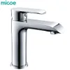 MICOE robinet de salle de bains mélangeur robinets de lavabo évier cascade lavabo robinet en laiton chromé récipient eau chaude et froide robinets de lavabo blanc T200107