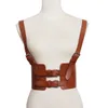 Steampunk Women's Pasp Harness Vintage talia Cincher z paskami szeroki