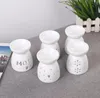 free shipping Incense Burner Delicate Ceramic Fragrance Lamp Fashion Hollowed Out Aroma Stove Candle Oil Furnace Home Decor SN4997