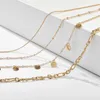 Ny 2020 Fashion Ins Vintage Chain Pendant Choker Typ Disc MultiLayer Halsband för Kvinnor Flickor Gåvor Party