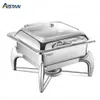 SY01 Hotellutrustning Chafing Dish Buffet Machine Food Warmers Rostfritt stål med värmeplatta Täckningsrätter