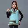 Feminino moda colete jaqueta inverno quente mangas vestuário estilo nacional waistcoat vintage mulher bordada elegante outwear