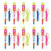 Nouveauté Jeux de plein air Shining Rocket Flash Rouge / Bleu LED Lumière Nuit Enfants Lumineux Slingshot Jouets Shine Élastique Hélicoptère Rotatif Jouet 0954