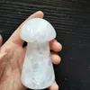 8cm Natural Selenite Setin Spar Reiki Crystal Crystal Cogumelo Polido para Casa Decoração Ornaments Festival Presente