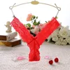 V Form Low -Rise Unterwäsche sexy Blumenspitzenhöfen Dessous Frauen Tanga G Strings t Back Damen Kleidung Will und Sandy Gift