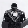 新しい冬のコートの男性毛皮コート特大の男性フーディー長袖ファージャケット201126