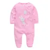 SAILEROAD Cartoon Cute Animals Print Baby Onesies Newborn Footed pijama roupa de bebes Macacão infantil de algodão Roupas de bebê menina 25635274