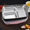 Lunch box Stainless Steel Portable Picnic office School Food Container With Compartments Microwavable Thermal Bento Box DT0024