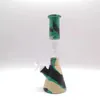 Bécher en silicone Bong Percolateurs Perc conduites d'eau shisha narguilé percolateur tubes ensembles avec bol en verre fumer bongs