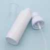 60ml 100ml White Hand Sanitizer Spray Bottle Cosmetic Travel Refillable Skincare Plastic Lotion Bottles with Pump