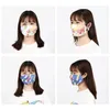 Digital Printing Face Masks Cotton Fashion Mask Lavabile Apoperpazione Maschera antipolvere traspirante filtro inseribile Anti-smog Mask 6 ColorsA31 A15
