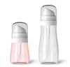 Mini bouteilles rechargeables en plastique de 100 Ml, flacon pulvérisateur à brume rouge clair et Transparent, vente en gros, livraison gratuite