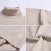 Browonブラインズセータースリムセーターメンズベースコート厚いタートルネックニット長袖基本セーター201212