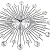 Старинные металлические хрустальные солнечные часы Morden настенные часы дизайн домашнего искусства декор 33см большой размер Y200407