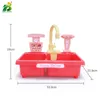 17-22 pcs Kids Cozinha Dishwash Toy Set Meninas Jogos Miniatura Alimentos Legumes Cozinhar Cozinha Educacional Cozinha Brinquedos Para Crianças LJ201007