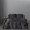 Têxteis domésticos Conjunto de roupas de cama de três peças Tampa de edredão queen size sizes de camas de cama conjuntos de consoladores imitação de seda Artigo 74xn3 k2