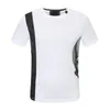 22SS Designer T-Shirt Sommer Europa Paris Polos American Stars Mode Herren T-Shirts Star Satin Baumwolle Casual T-Shirt Damen Herren T-Shirts Schwarz Weiß M-3XL #6651 T-Shirt