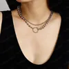 Collana con catena di perline Gioielli 2 pezzi/set Collana girocollo con clavicola in argento Regalo di Capodanno da donna