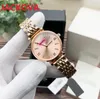 Orologio da polso da donna di lusso con diamanti da donna causale da donna in acciaio inossidabile pieno di moda da 32 mm modello carino di alta qualità